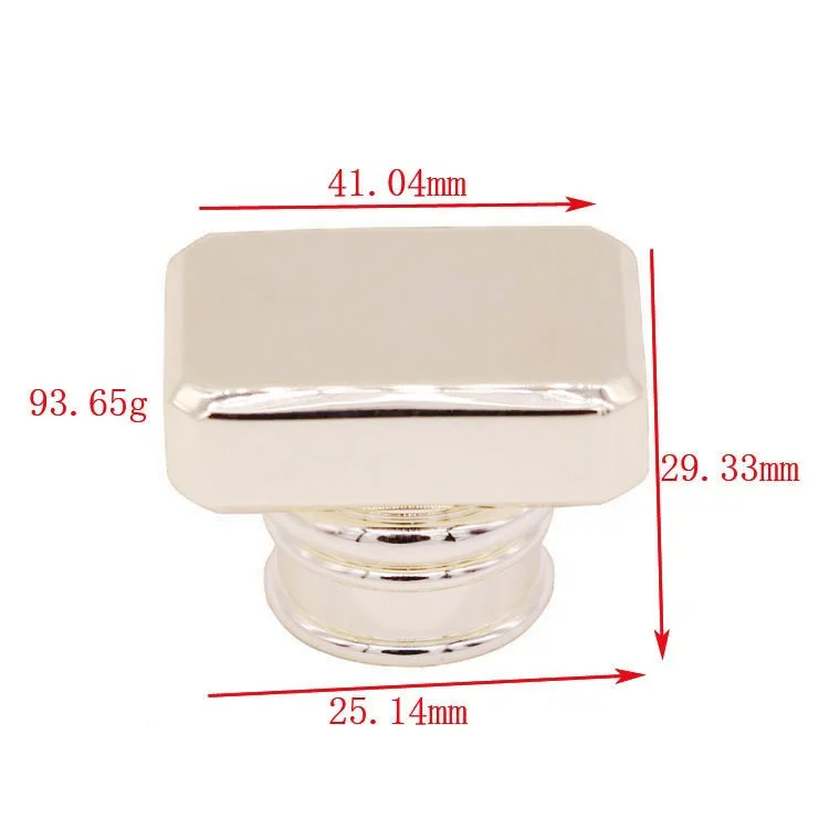 Zinc Alloy Material Perfume Bottle Cap Simple And Fashionable Rectangular