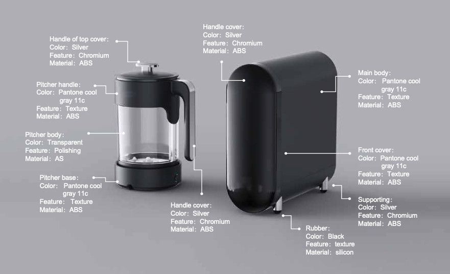 100 GPD 0.25L/Min Reverse Osmosis Water Purifier Kitchen Sink Water Purifier With Tank