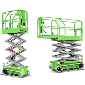 Wholesale 8m 10m 12m Track Electric Lift Hydraulic Mobile Scissor Lift Platform For Outdoor from china suppliers