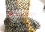 Hotel Decor Chain Mail Ring Metal Mesh Curtain With PVD Colors