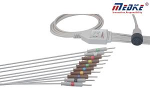 Wholesale Needle Flexible One Piece AHA 16pins Kenz PC-104 12 Lead Ecg Cable from china suppliers