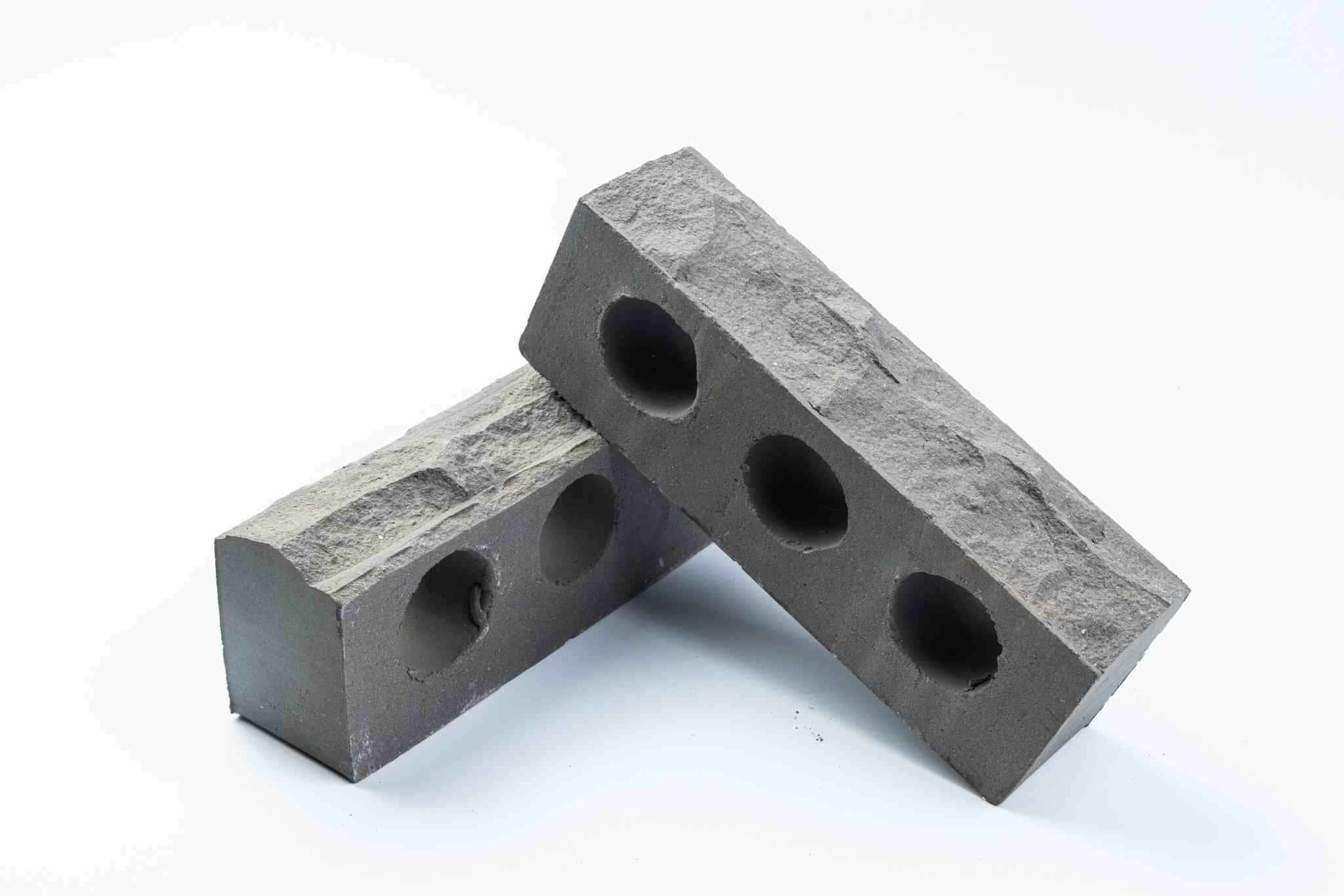 3Holes grey brick for building projects
