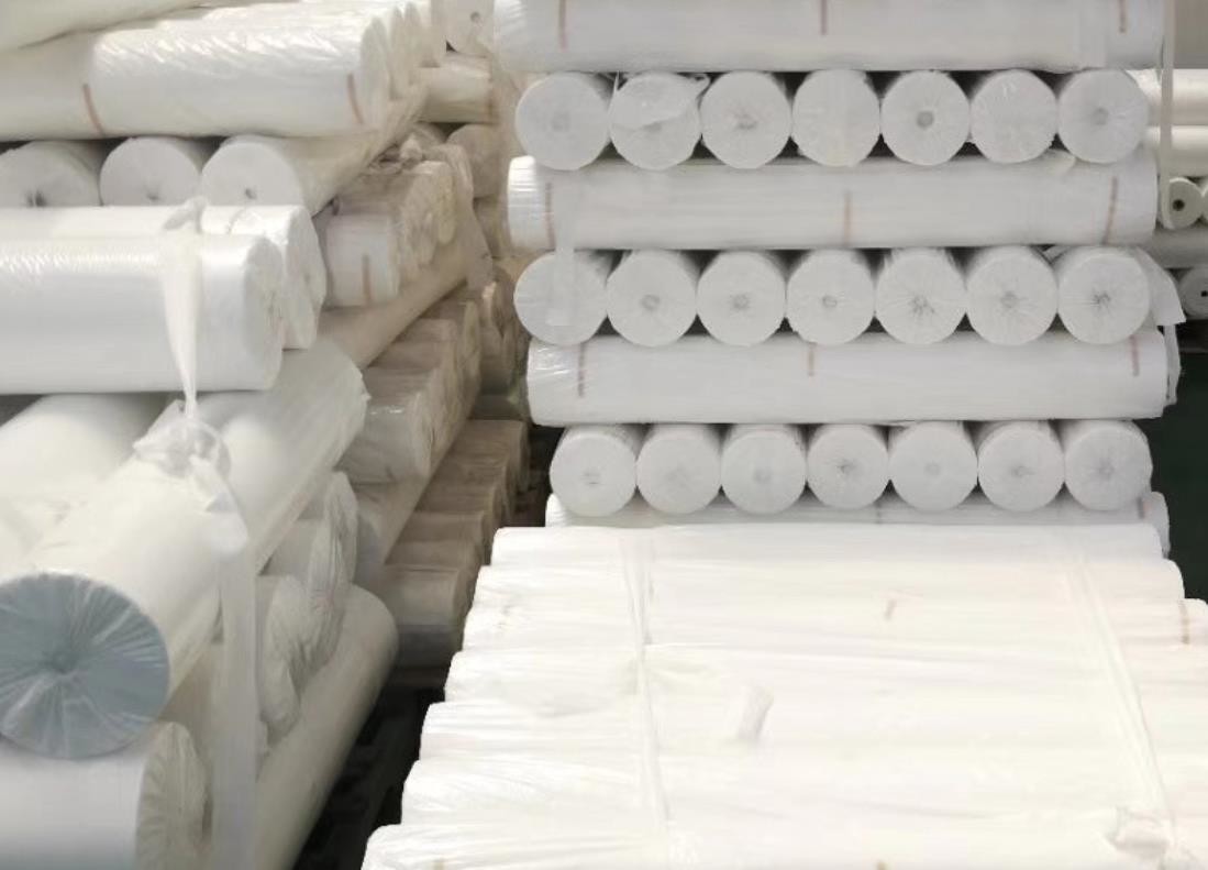 Polyurethane Coated Fiberglass Fabric Non Woven Polyester Fiber Base Fabric