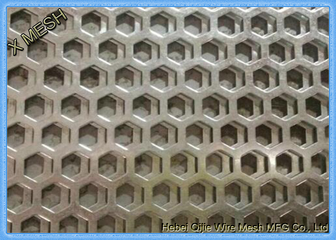 Hexagon Perforated Metal Mesh a-0002