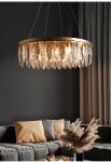 Modern living room chandeliers round gold hanging art deco lamp(WH-CY-241)