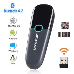 China Trohestar 2200mAh 2.4G Bluetooth CCD Barcode Scanner on sale