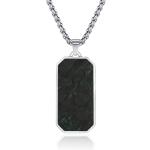 Customized Men's Forged Carbon Fiber Pendant Jewelry Necklace Fashionable