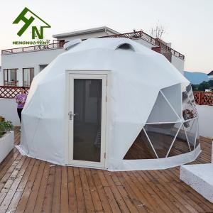 Wholesale Luxury Galvanized Steel Geodesic Dome Structure Family Camping Tent Fire Resistance from china suppliers
