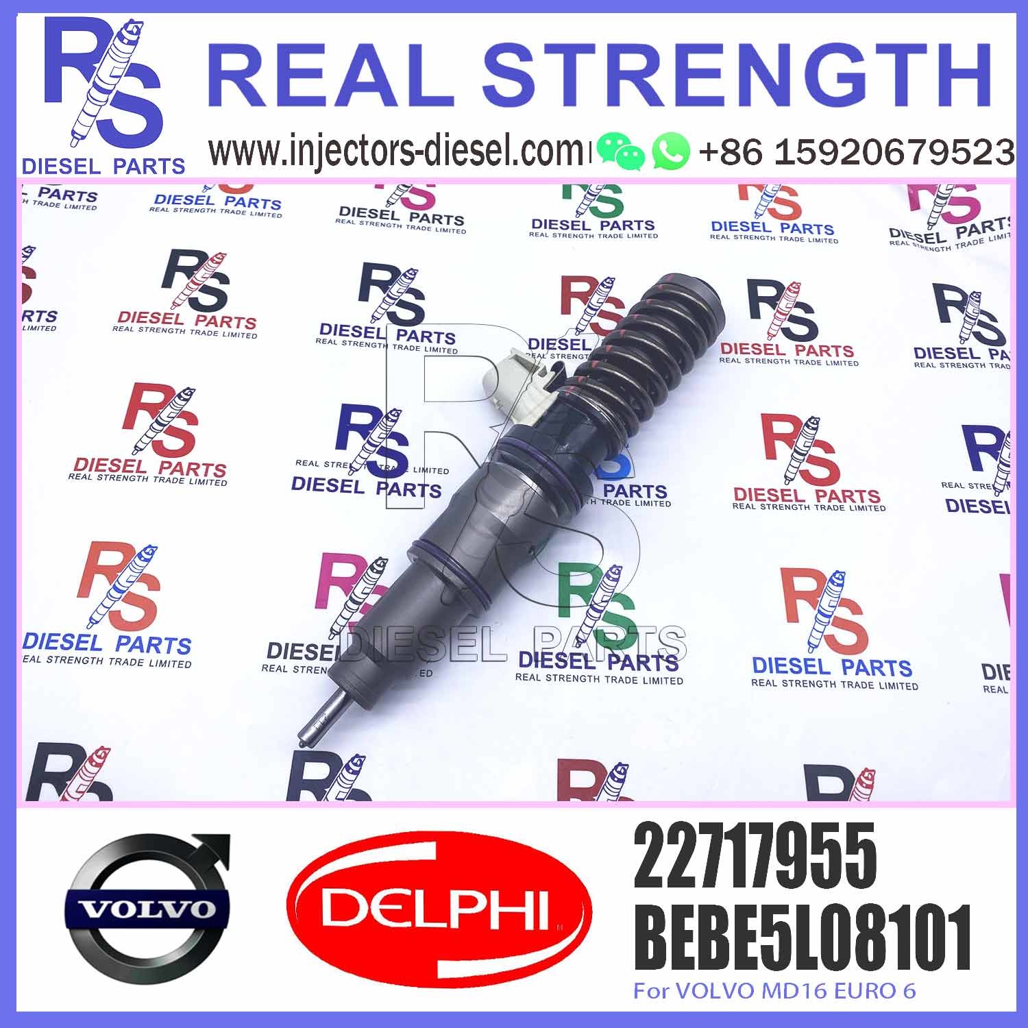 New Diesel Fuel Injector 10.5 MM BORE L433TBE E3.5 VOL-VO TRUCK MD16 22052772 BEBE5L08101/BEBE5L08001 22717955