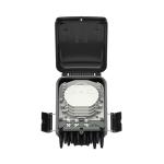 Outdoor FTTH Fiber Optic Splitter Box for 48 Splicing Capacity and 3 Main Cable