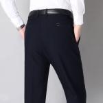 Midweight Men's Formal Trousers in Mint Green for Office Attire