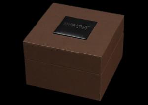 Wholesale Gift Packaging Women Watch Box Plastic Covered Elegant Style 100 * 100 * 75mm from china suppliers