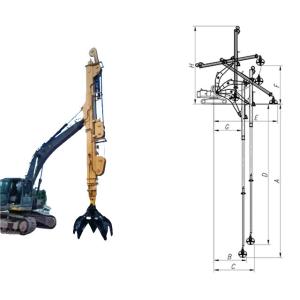Wholesale 20M Telescopic Arm for Excavator Red Yellow for Digging House Foundation from china suppliers