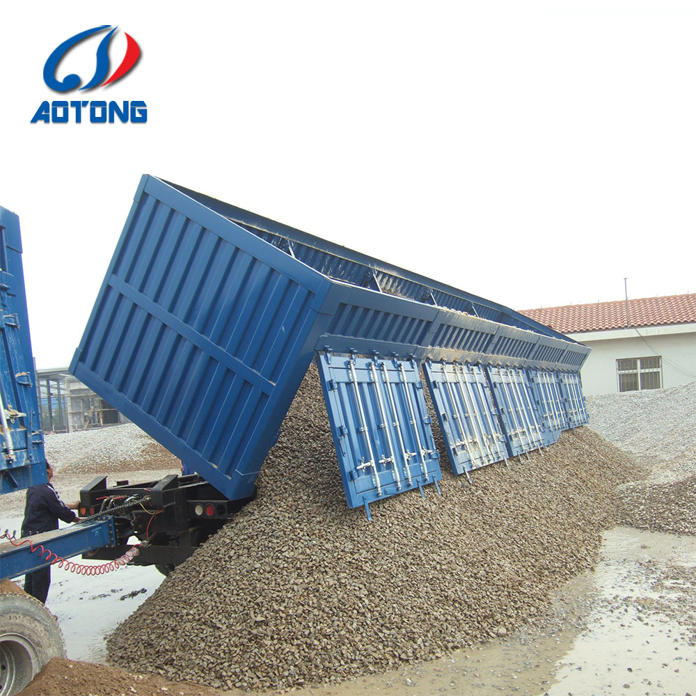 12000X2500X1500mm Tri-Axles Tipper/Side Dump Semi Trailer with HYVA Hydraulic Cylinder