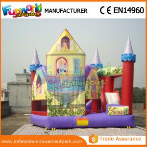 Wholesale Commercial PVC Princess Combo Slide Inflatable Combo Units With CE / EN14960 from china suppliers
