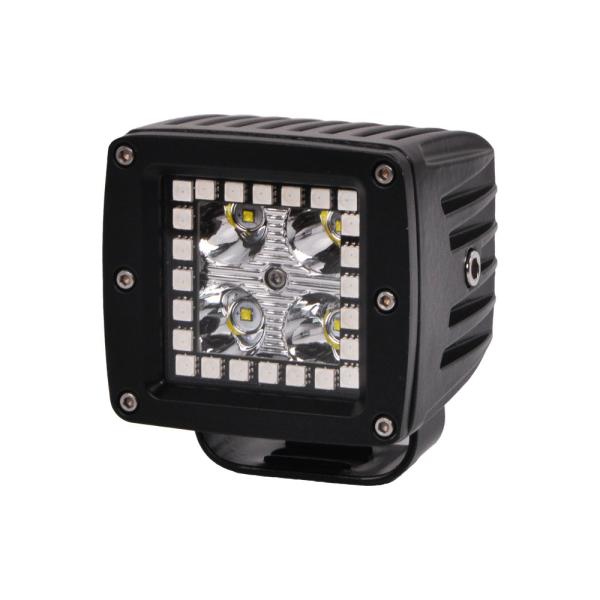 3.2 Inch 12w RGB Offroad Led Work Light , 12V 24V LED Work Light ATV SUV Mine