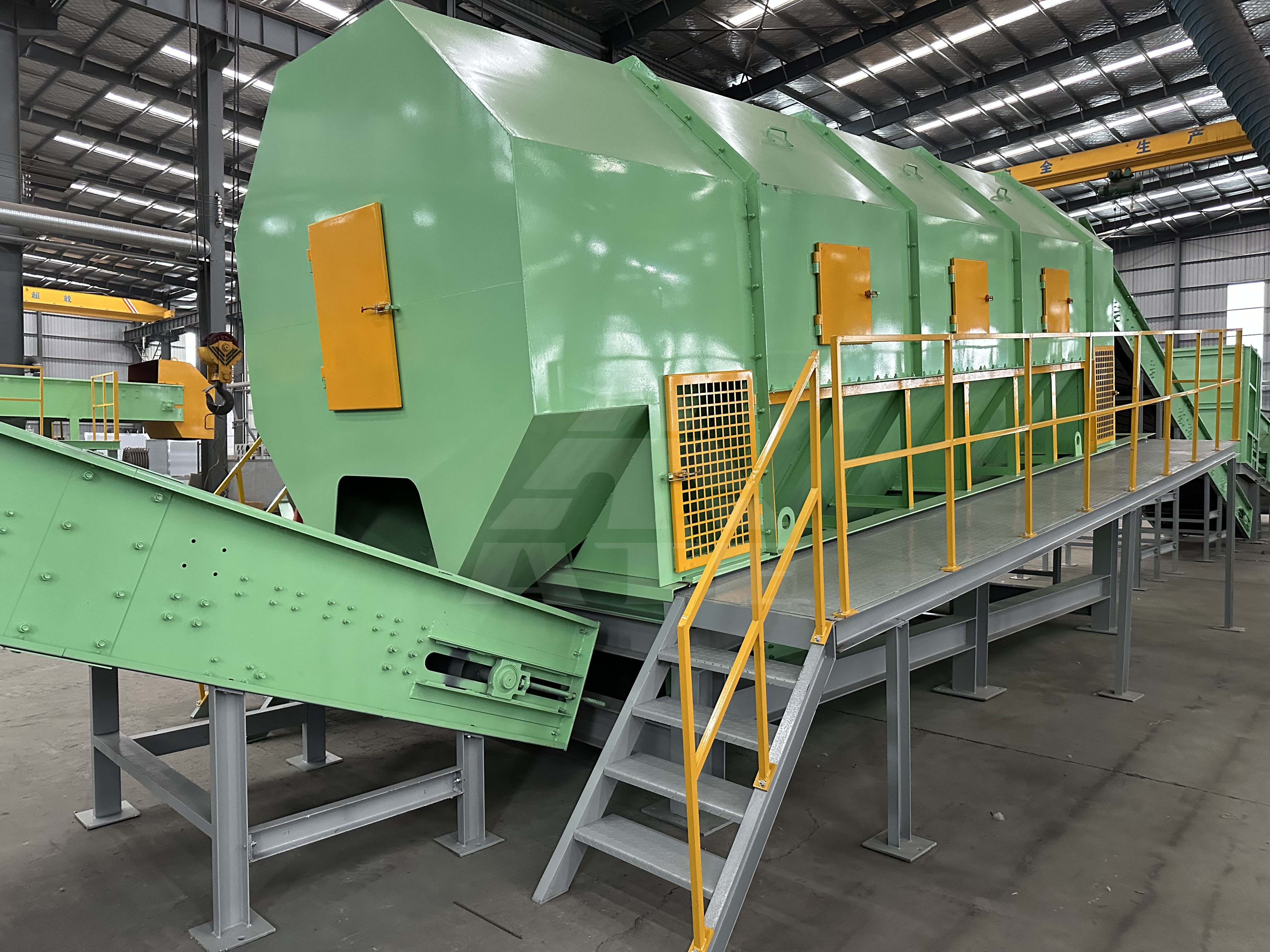 Solid Waste Trommel Drum Screen Screening Msw Sorting Line Waste Recycling Sorting Machine