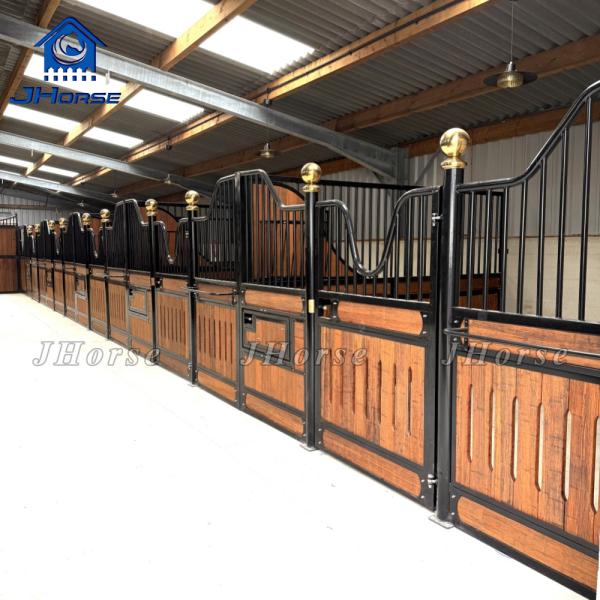 Heavy Duty Powder Coated Horse Stable Box Equipment Equestrian Horse Stall Front
