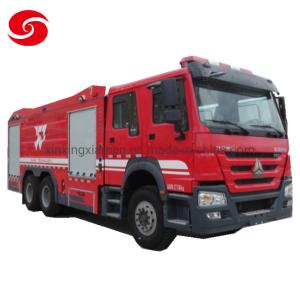 Wholesale Africa HOWO 6*4 Chassis 9 Ton Foam Water Tank Rescue Fire Fighting Truck from china suppliers