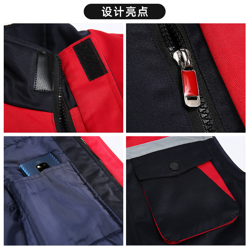 Stay Warm with Unisex Polyester Vests Waistcoats Customizable Anti-Static Workwear