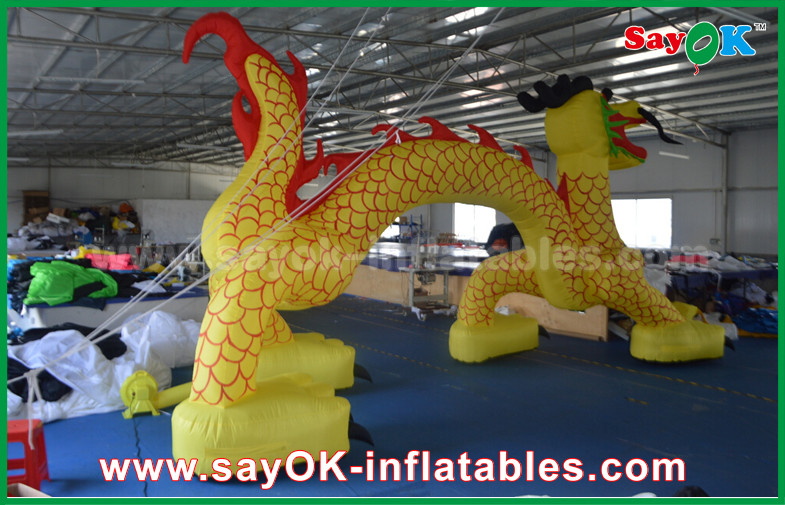 Wedding Arch Decorations Customized Oxford Cloth Inflatable Finish Line Entrance Arch For Opening Ceremony