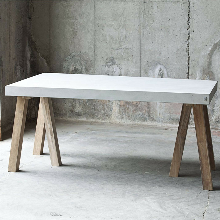 Customized Heavy Concrete Furniture Tables for Outdoor Living Table Sets In Concrete GRC