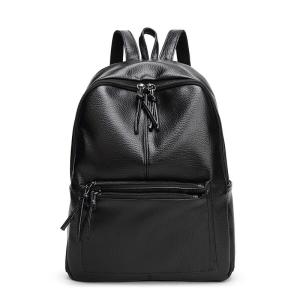 Wholesale New Travel Backpack Korean Women Backpack Leisure Student Schoolbag Soft PU Leather Women Bag from china suppliers
