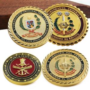 Wholesale Zinc Alloy Challenge Coin Custom 2d 3D Gold Double Enamel Logo Souvenir Coin from china suppliers