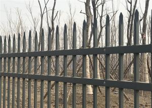 Wholesale 2.1mx2.4m Chinese best quality powder coating black garrison fence from china suppliers