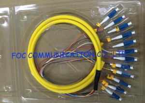 Wholesale Distribution Optical Fiber Pigtail LC UPC 12Cores Flame Retardant Low Attenuation from china suppliers