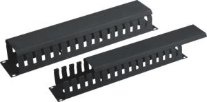 Wholesale High Performance 1U Rack Mount Cable Management , Amp Cable Management With Cover YH4036 from china suppliers