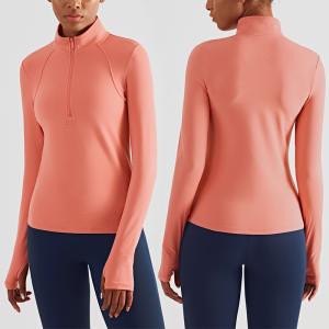 Wholesale Oem Factory Manufacturer Custom Logo Stand Collar Half Zip Football Tracksuits Yoga Jogging Shirt from china suppliers