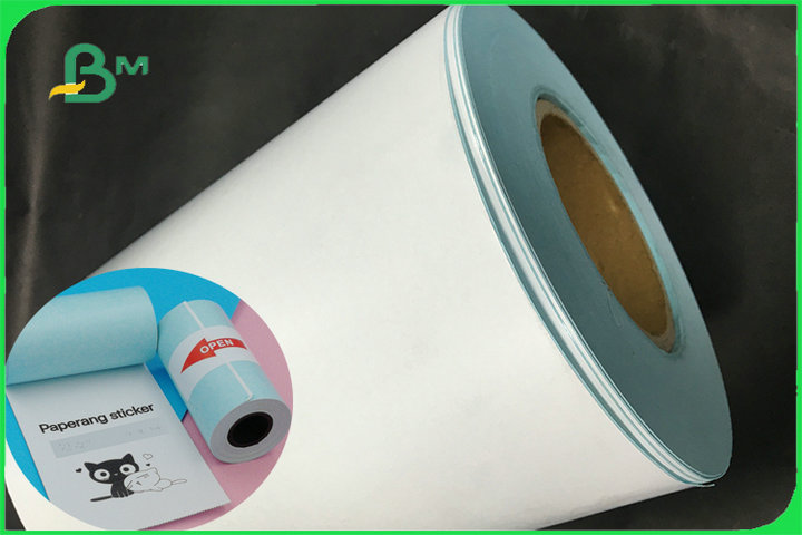 Waterproof White Color Thermal Self Adhesive Sticker Paper 21cm x 50m Custom