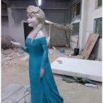 frozen character princess cartoon statue life size fiberglass as decoration in