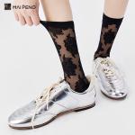 Custom Summer Wear Fashionable Crystal Socks Women'S Glass Silk Tide Socks