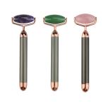 Rose Quartz Facial Massage Vibrating Electric Jade Roller Length 160mm