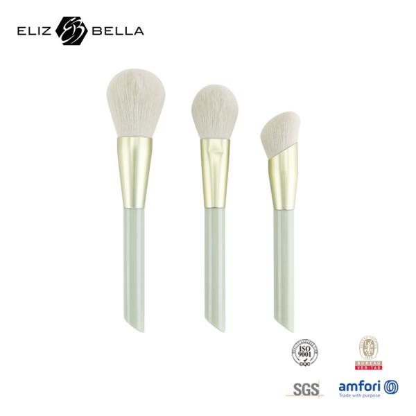 3pcs Customization Makeup Brush For Powder ,Blush,Contour Brush,Plastic Handle