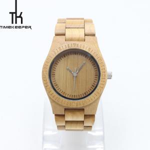 Wholesale Auto Date Maple Wood Watch / Japan Quartz Wood Womens Watches Repeater from china suppliers