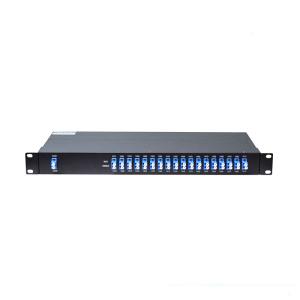 Wholesale 1U 19&quot; Rack Mount Fiber Optic WDM Dual Fiber LC/UPC Connector 1270nm-1610nm 18CH from china suppliers