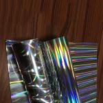 Self Adhesive Transparent Holographic Film Roll For Packaging Decoration