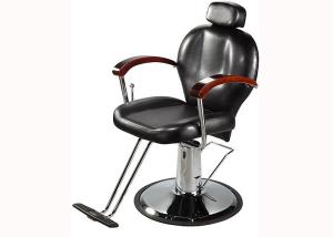 Wholesale WT-3201 Black Professional Hair Styling Chair chrome armrest with wood for beauty hair salon from china suppliers