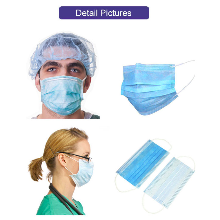 Lightweight Disposable Earloop Face Mask Non Woven Material With Earloop
