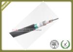 Black Color Aerial Fiber Optic Cable GYTS Low Loss With Light Armored PE Jacket