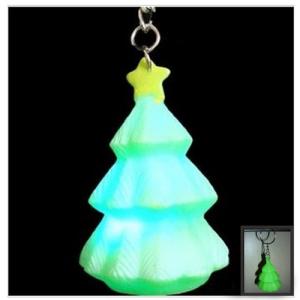 Wholesale led light flash touch christmas tree keychain promotion gift souvenir from china suppliers