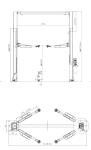 2 Post Car Lifting Machine With Clear Floor