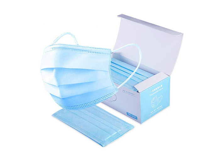 Lightweight Disposable Surgical Face Masks 3 Ply Dust Mask For COVID 19
