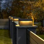 3000K Easy Install Stainless Steel Solar Pillar Light , Columns LED Outdoor