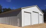 Q235 Square Beam Prefab Metal Garage Kits Hot Dipped Galvanized