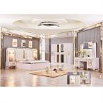 PU MDF 5pcs Classic Bedroom Furniture Sets Villa Simple Assembly