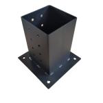 Powder Coated Metal Pergola Post Kit Durable Support for 4x4 and 6x6 Rough Wood